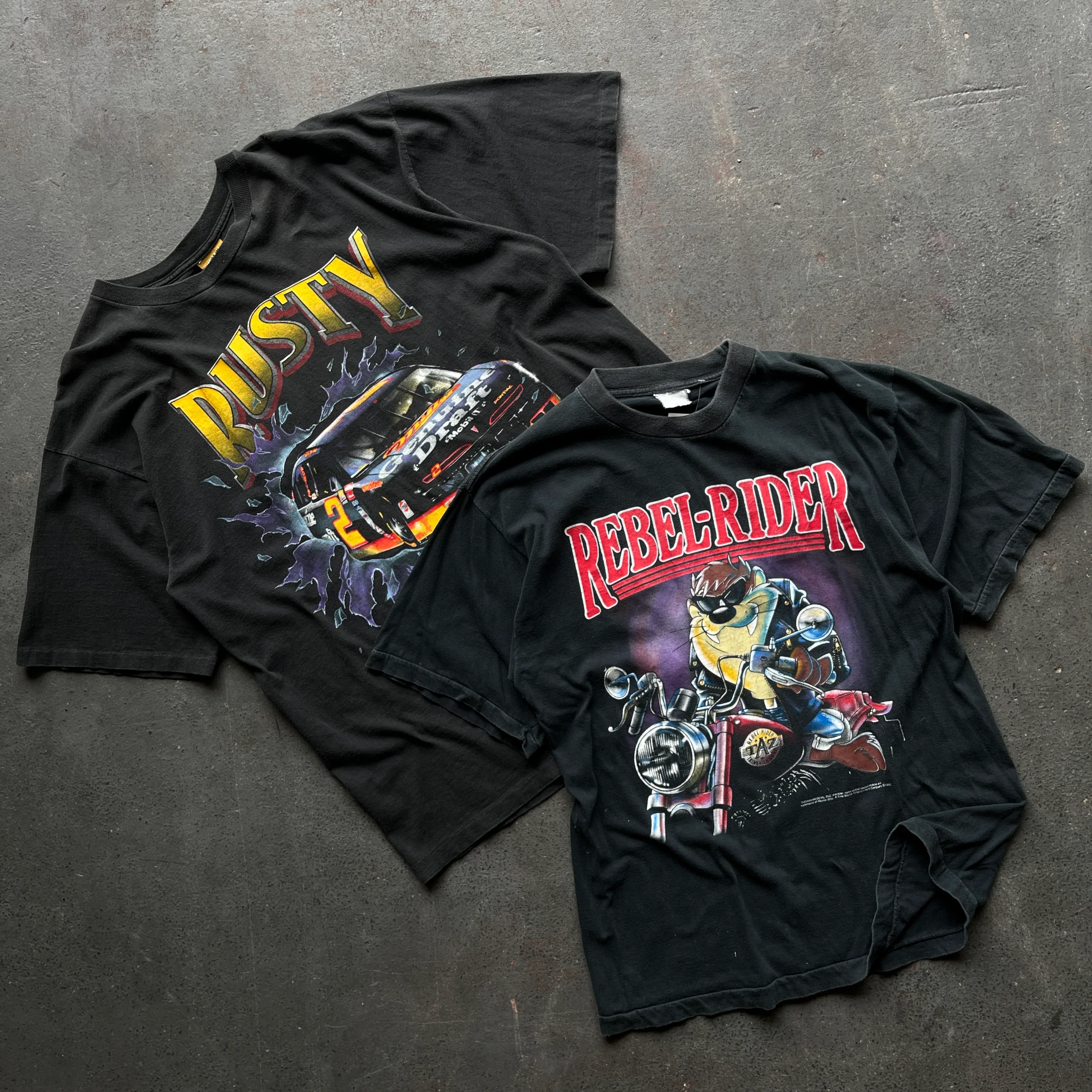 BLACK GRAPHIC T-SHIRT VINTAGE BOX - 2 PIECE - Image 3